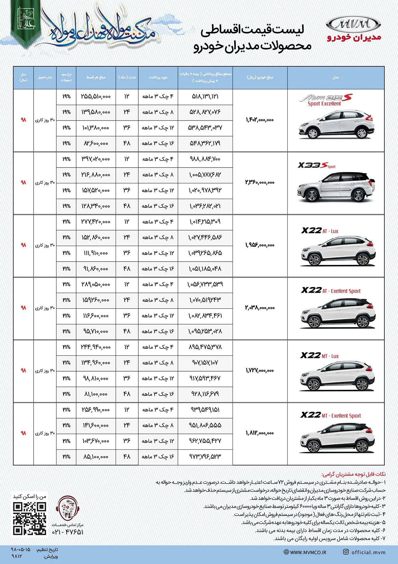 AutomobileFa MVM Sale Condition 19 Moedad 98