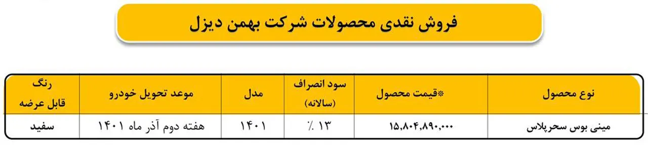 AutomobileFa Bahman Diesel Product Sale Plan Mehr1401 1