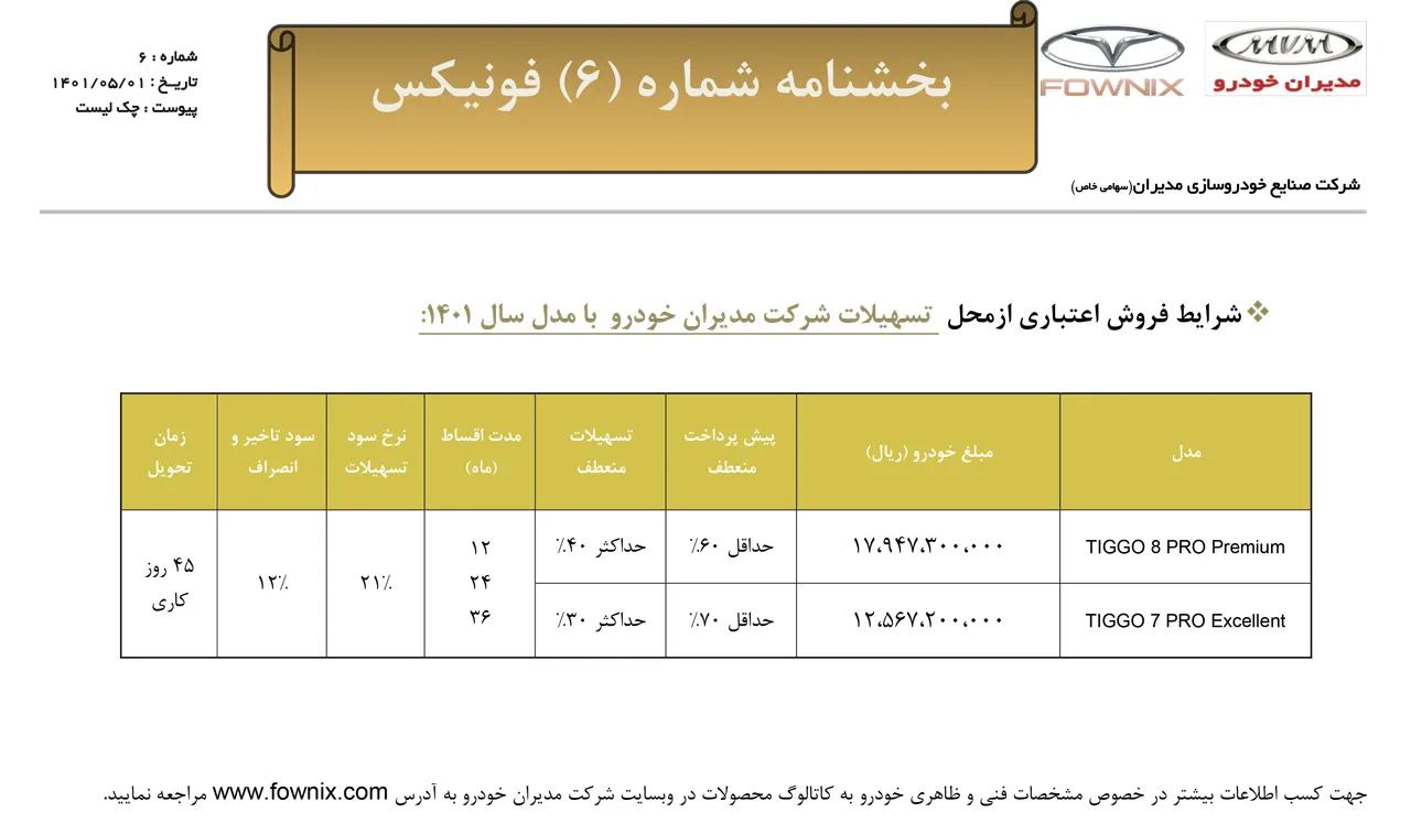 AutomobileFa sale mvm mordad1401 2