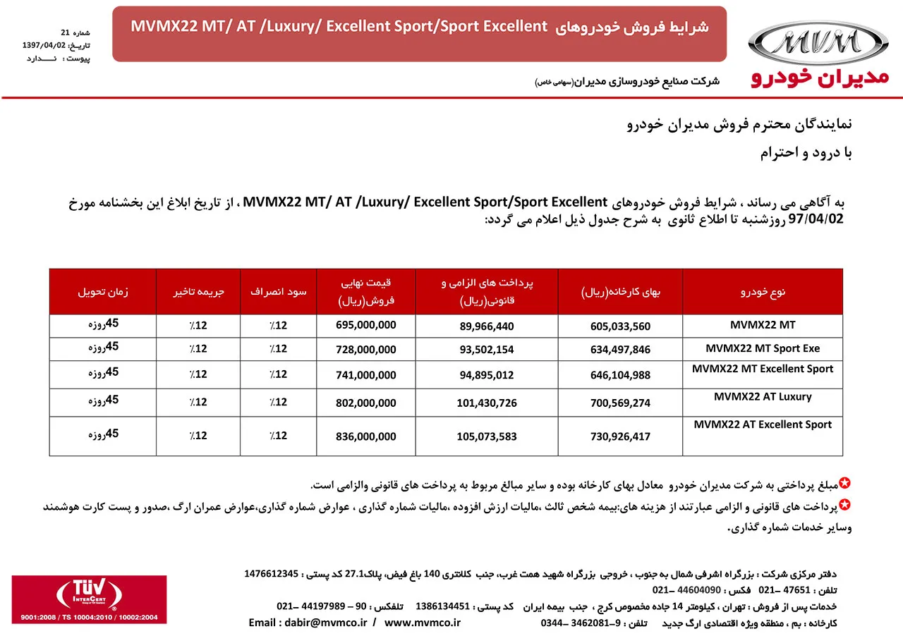 automobileFa MVM X22 price Slae(2)