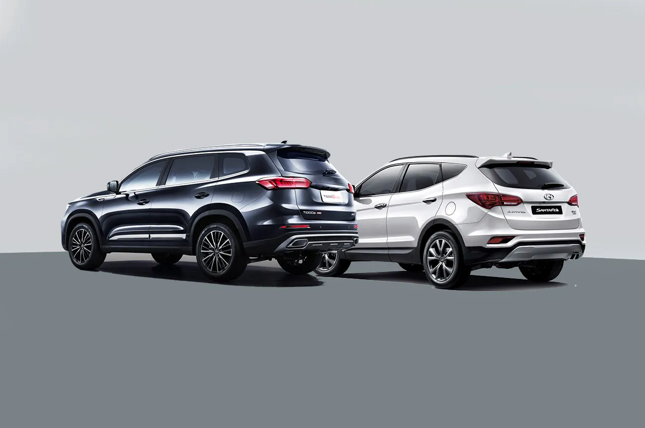 AutomobileFarsi Tiggo8pro vs hyundai santafe