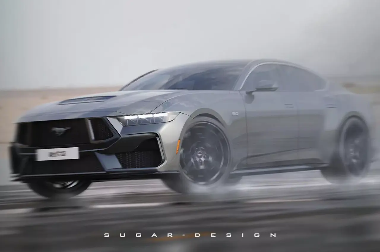 AutomobileFa Ford Mustang 4Door Variant Render 1
