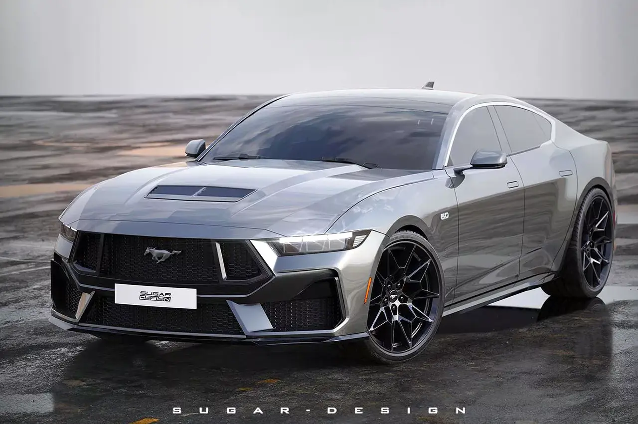AutomobileFa Ford Mustang 4Door Variant Render 3