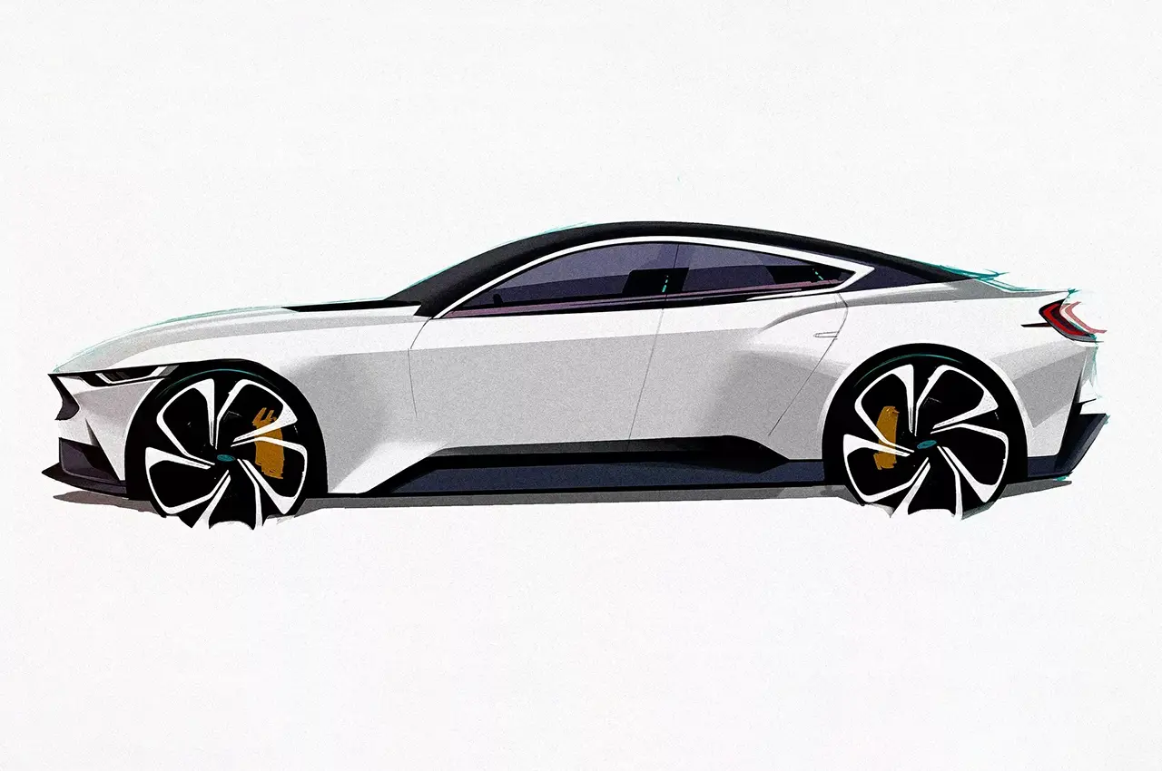 AutomobileFa Ford Mustang Mach E Sketch