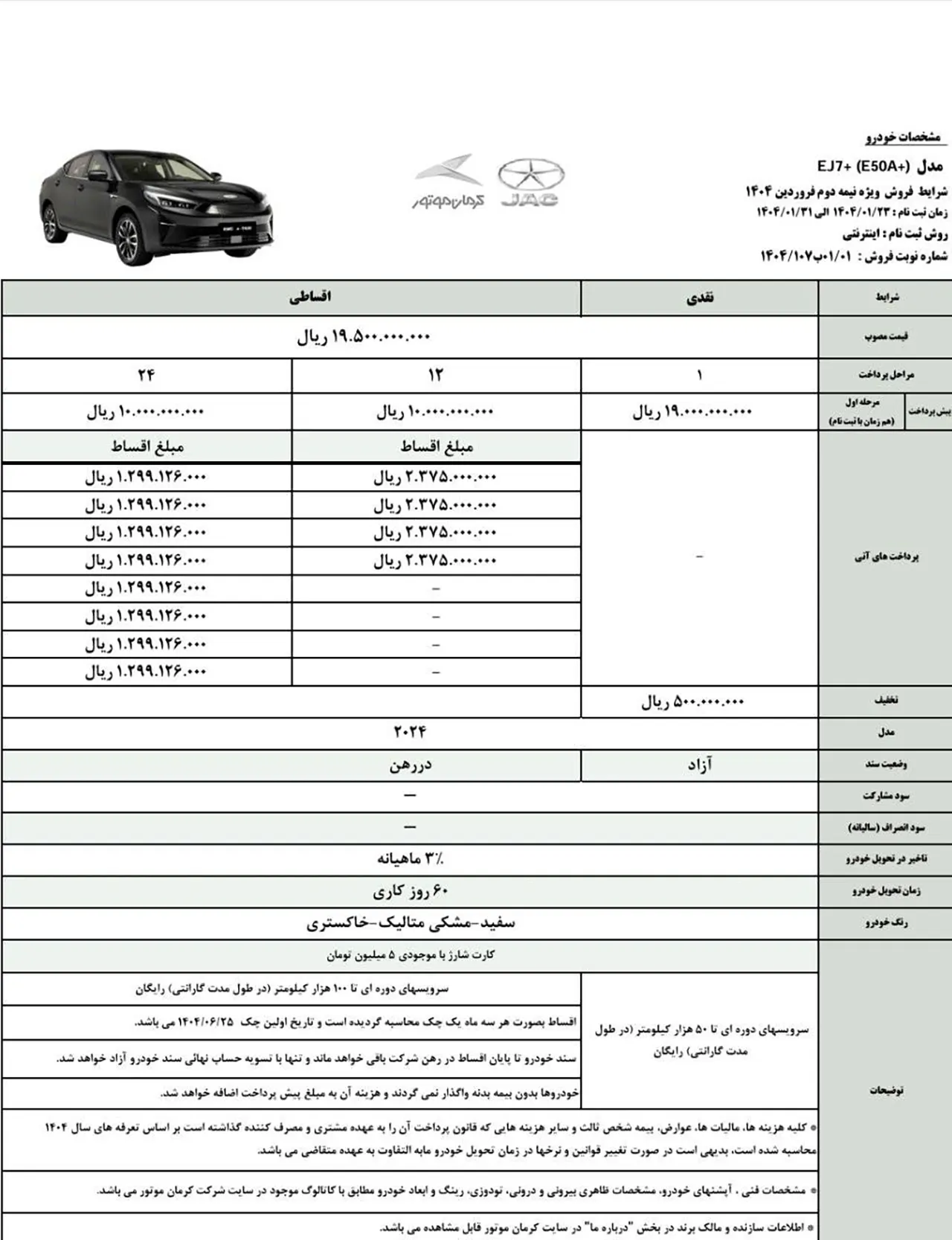 AutomobileFa KMC EJ7 plus sale 14040120