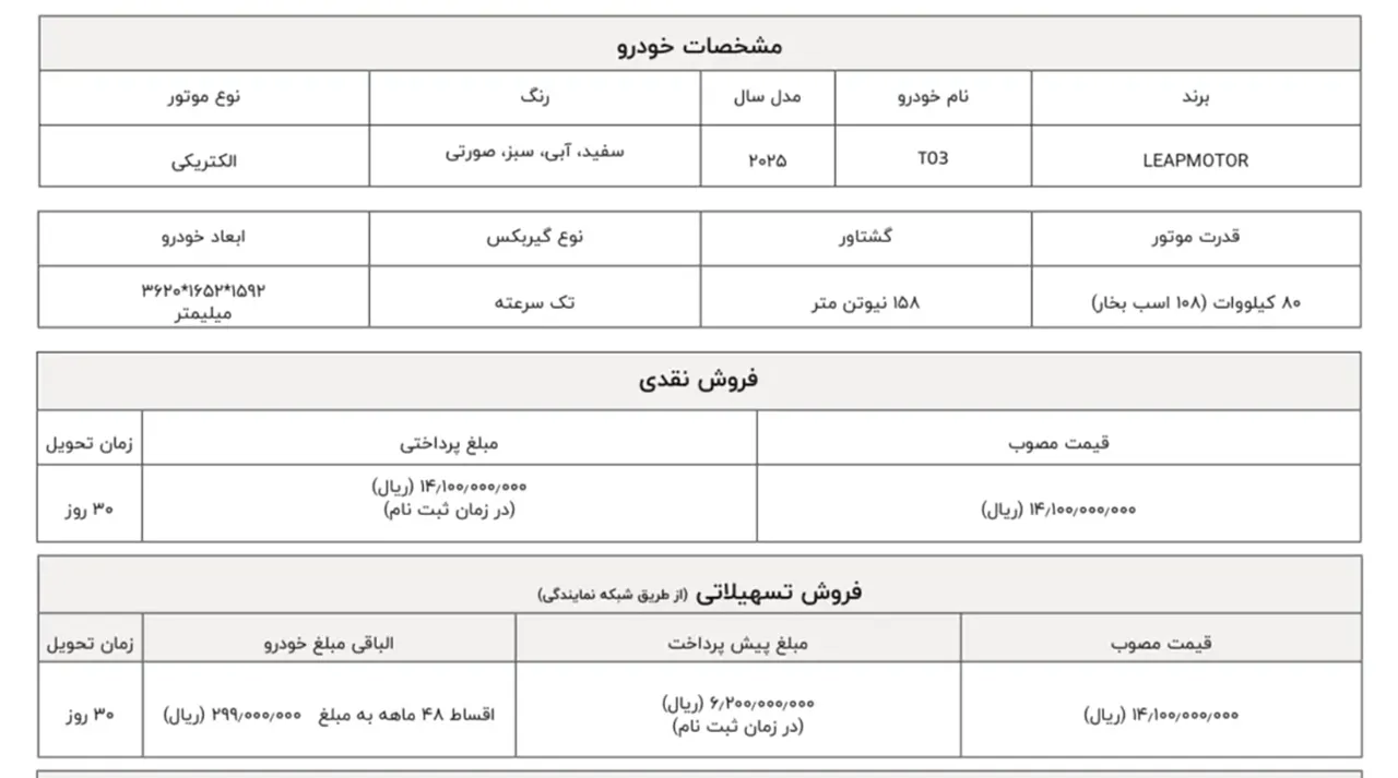 automobilefa Leapmotor T03 14040613