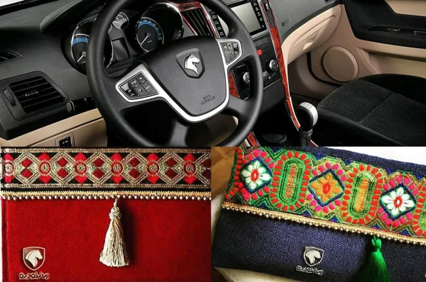 کار دست بانوان بلوچ در محصولات ایران خودرو