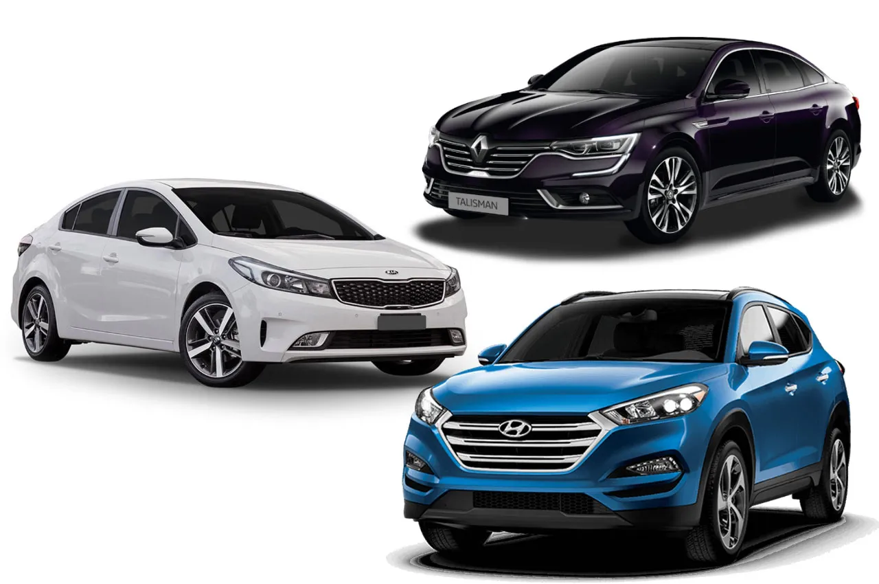 قیمت روز خودروهای کیا، هیوندای و رنو در بازار
